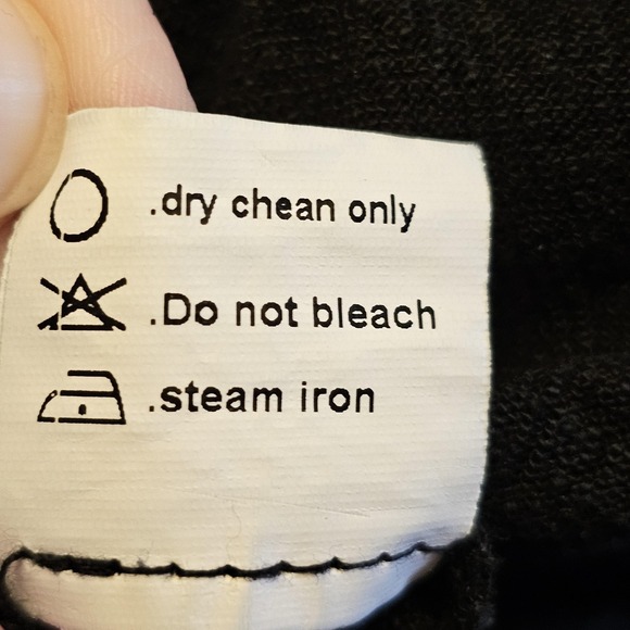 Anrabess Pants Womens Large Black Wide Leg Linen Blend Pull On Pockets Casual - Picture 13 of 14